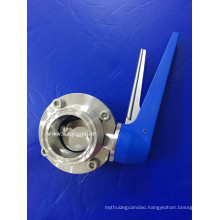 Sanitary Stainless Steel Tri Clover Compatible Butterfly Valve - Pull Trigger